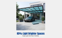 Fiberglass Sunroom Panel, FRP Transparent Roofing Sheet, Rainproof, Heat Insulation, Multi-Thickness