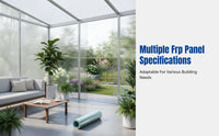 FRP Daylighting Panel, Transparent, Rainproof, Outdoor Shade for Greenhouse, Sunroom, Carport
