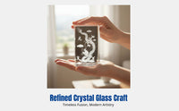 Zodiac Crystal Figurine, 3D Engraved Glass Block, Chinese Style, Birthday Gift, Home Decor
