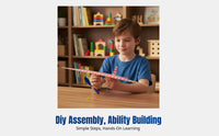 Rubber Band Powered Parasoarer DIY Aircraft Model
