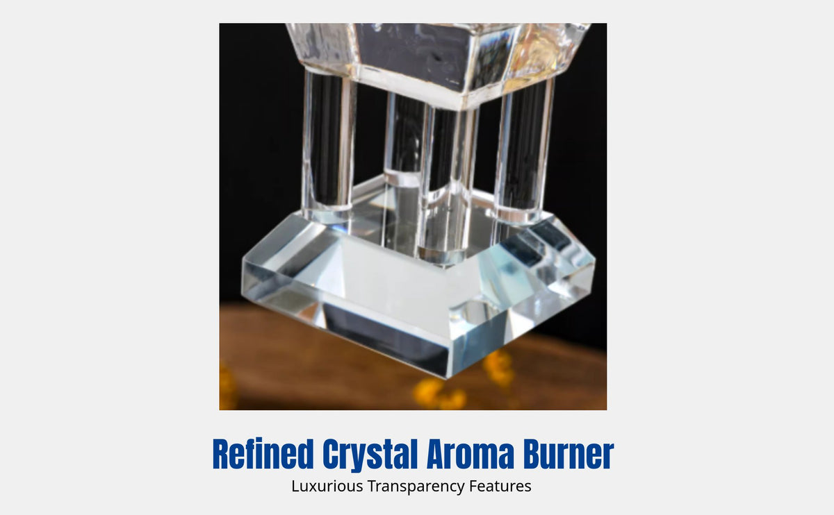 Crystal Burner, Geometric Home Decor, Candle Heated, Living Room Accent, Gift Accessory