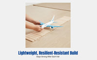 Airplane Model Toy for Kids, Pull-String Passenger Aircraft, Assembly Plane, Interactive Play, Carnival Game, Random Design