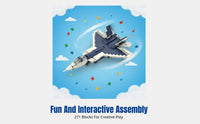 Fighter Jet Building Blocks, SU57 Large Aircraft Model Toy