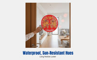 Door God Window Decal, Flocked Fabric Holiday Sticker, Handmade Qin Shubao Yuchi Gong Zhang Fei Guan Yu, Chinese New Year