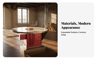 Gasification Heating Stove, Thickened Cast Iron, Stainless Steel Countertop, Wood Compatible, Indoor Fireplace