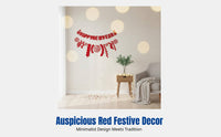 Festive Party Banner, INS Style New Year Letter Garland, Decorative Backdrop, Baby Birthday Photo Prop
