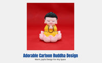 Cute Buddha Statue, Fortune God Figurine, Resin Ornament, New Year Blessing, Car Dashboard Decor