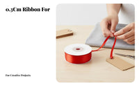 Double-Sided silk-like Ribbon, 0.3cm Polyester Bookmark Ribbon, Multi-Color Decorative Tape for Gift Wrapping, label Making
