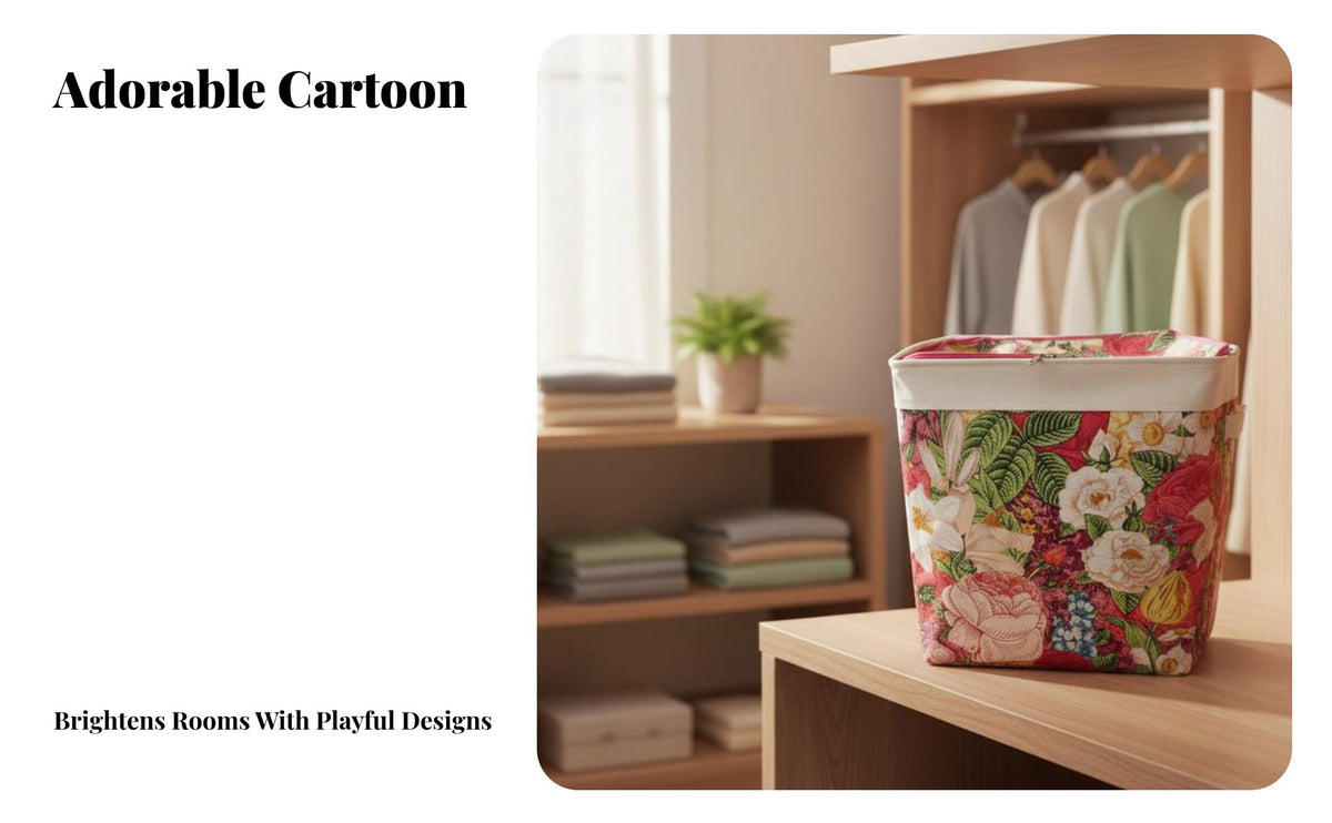 Double fastener, Steel Frame, Thickened Canvas Storage Box, Moistureresistant, Bedroom Clothes Organizer