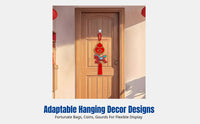 2026 Horse Year Sachet Hanging, Embroidered Auspicious Decoration, Chinese New Year Door & Living Room Decor