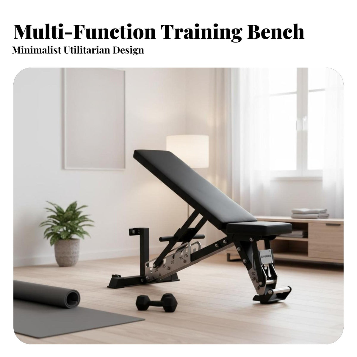 Adjustable Weight Bench, Multi-Functional Dumbbell Bench, Commercial Gym Equipment for Training Studio