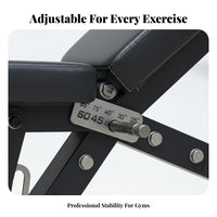 Adjustable Weight Bench, Multi-Functional Dumbbell Bench, Commercial Gym Equipment for Training Studio
