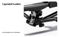 Foldable Hydraulic Rowing Machine, Twin Oar, Backrest, Quiet Tension, Space-Saving Home Gym Trainer with Phone Stand