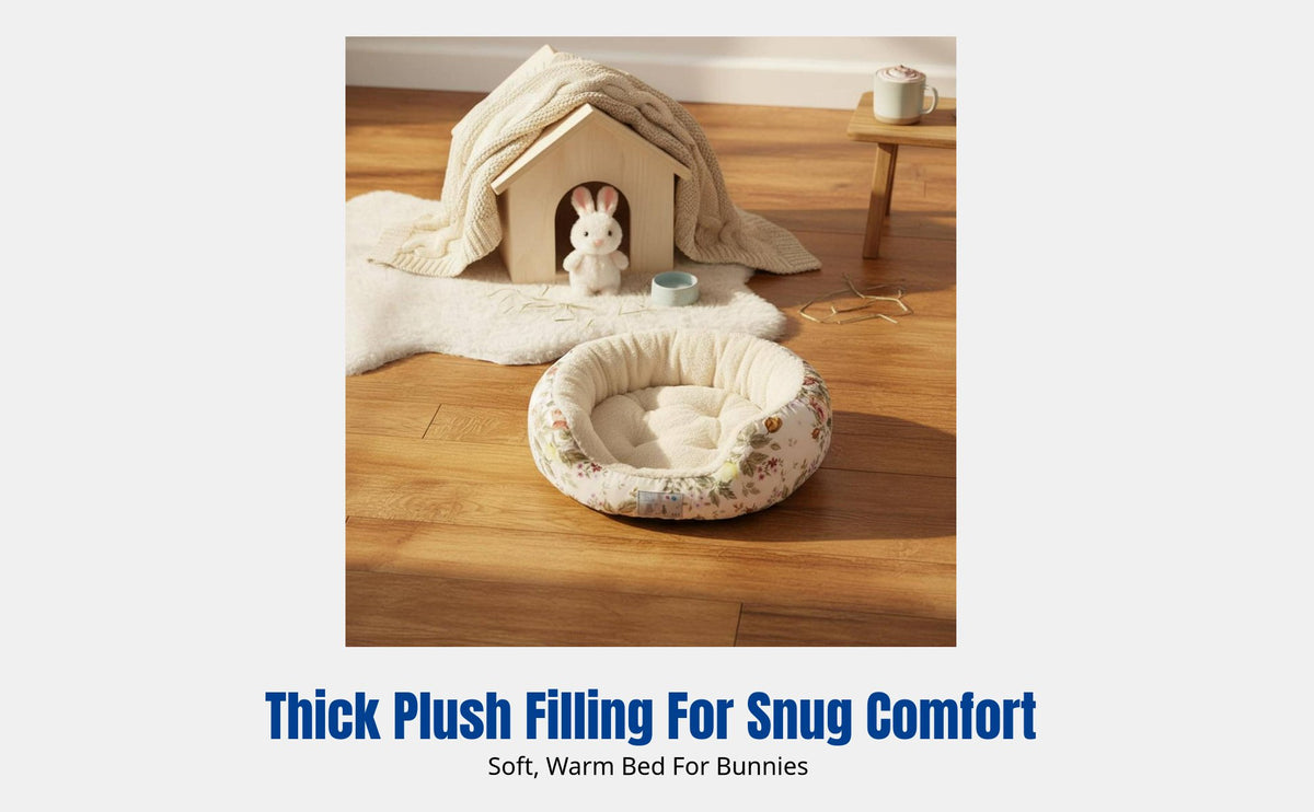 Pet Bed, Winter Warm Pet Den, Indoor Thick Plush Mat for Small Pets, Removable, Easy to Clean, Non-Slip Bottom