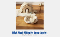 Pet Bed, Winter Warm Pet Den, Indoor Thick Plush Mat for Small Pets, Removable, Easy to Clean, Non-Slip Bottom