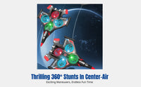 Impact-Resistant Foam Remote Control Airplane, Motion Sensing, 360° Stunt Flip, Colorful LED, Easy Toy for Boys