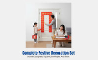 2026 Chinese New Year Door Couplets, Red Paper Calligraphy, Gold Foil, Home Decoration, Gift Bag