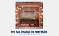 2026 Horse Year Banner, New Year Festive Hanging Strip, Company Annual Meeting Decor, Holiday Backdrop