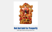 Ceramic Fortune God Statue, Wealth God Figurine, Living Room, Shop, Opening, Auspicious Gift
