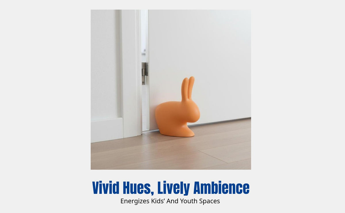 Mini hare Doorstopper, Cute Polyethylene Door Stop, Decorative hare, Colorful, Home Decor