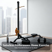 Foldable Rowing Machine, Adjustable Dumbbell Tension, Home Gym, Indoor Exercise