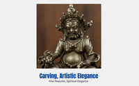 Sturdy Brass Buddha Figurine, Retro Pocket Buddha, Home Worship Decor
