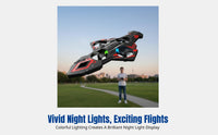 Motion-Sensing Remote Control Stunt Foam Airplane, Colorful LED Lights, Rechargeable, Collision Resistant
