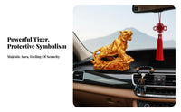Tiger Car Ornament, Summit Tiger Zodiac Resin Dashboard Decor, Powerful Interior Accent for Men