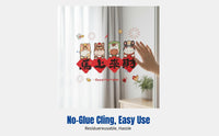 Static Cling Glass Sticker, Horse Year Window Decal, New Year Blessing Decor