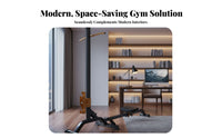 Dumbbell Rowing Machine, Multi-Functional Foldable Adjustable Weight Home Gym Equipment for Men
