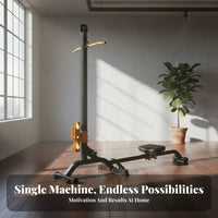 Dumbbell Rowing Machine, Multi-Functional Foldable Adjustable Weight Home Gym Equipment for Men