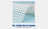 Hare Foot Pad, Chew-Resistant Flexible Mat for Enclosure, Large Soft Mesh Floor Mat, Easy to Clean, Multiple Sizes