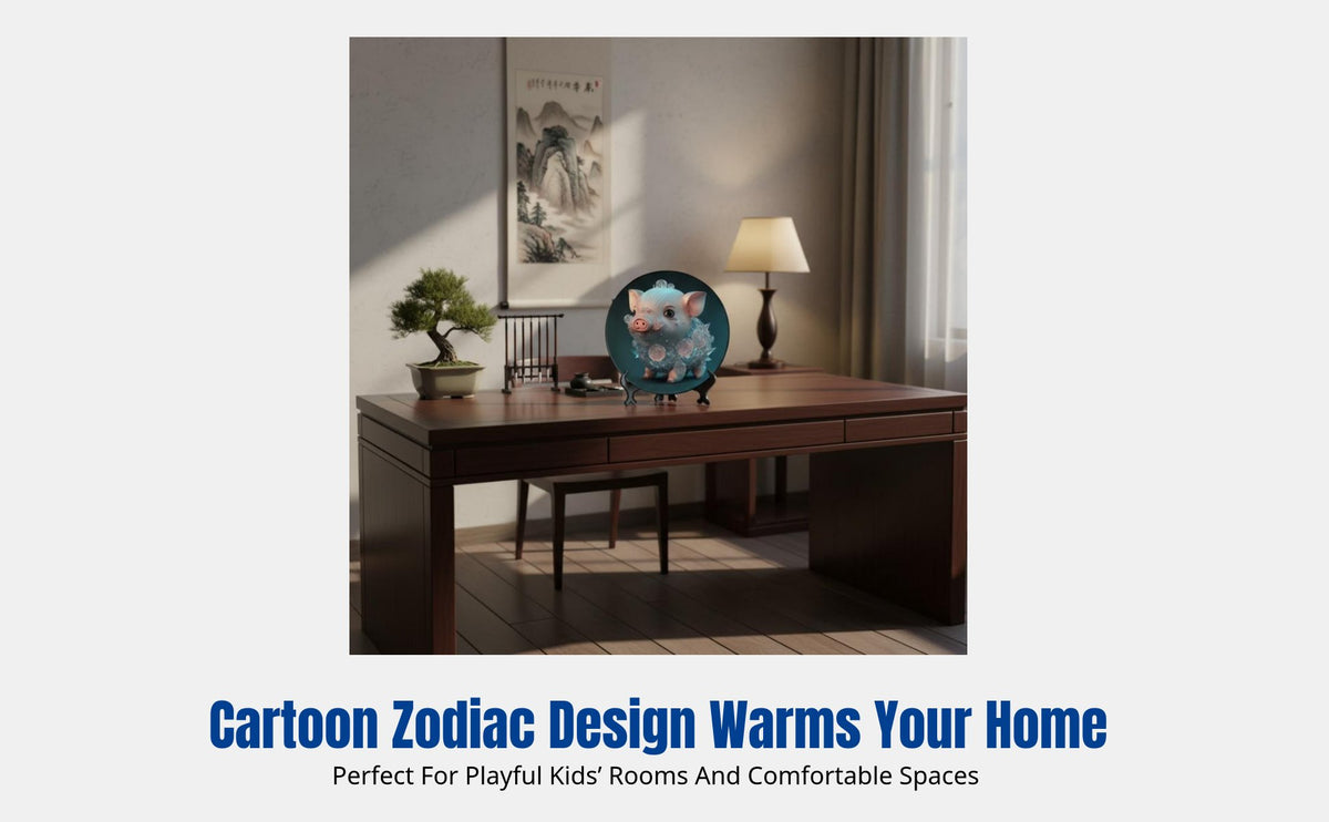 Zodiac Animal Figurine, Modern Desktop Decor, 3D Creative Ornament for Home, Study, Kids Room