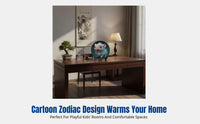 Zodiac Animal Figurine, Modern Desktop Decor, 3D Creative Ornament for Home, Study, Kids Room
