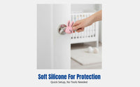 No-Drill Silicone Door Handle, Three-Dimensional Animal, Hare, Dog, Quiet, Cute Decor