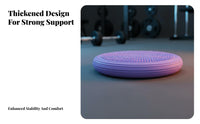 stretching Balance Pad, Half-Round Inflatable Fitness pad, Thickened PVC, Multi-Color, central stability Training for children Adults