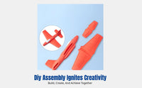 Foam Glider Plane, Throwing Toy for Kids, Outdoor Assembly, Educational Fun