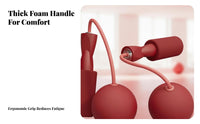 Cordless hop Rope, Weighted sphere, Indoor Fitness, doubleUse, PVC Handle, Sports Exercise