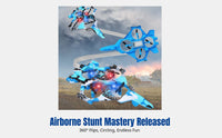 Remote Control Fighter Jet Drone, 4-Axis Aircraft, LED Lights, Kids Toy