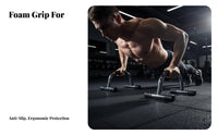 I-Shape Push Up Bar, Steel, Chest & Limb Workout, Foldable, Portable