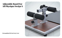 Sit Up Bench, Foldable Training Board, Adjustable Abdominal Exercise Equipment, Leg Support, Home & School Fitness