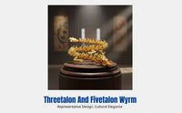 Three-Dimensional Movable Alloy Dragon Figurine, Chinese Zodiac Creature, Traditional Craft Decor
