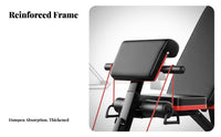 Adjustable Dumbbell Bench, Multi-Functional Sit-Up Board, Home Gym Equipment for Men, Foldable Fitness