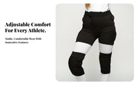 Ski Protective Pants, pelvic Pad & Knee Pad, Unisex, Soft Gear for winterboarding, Skating, wheeledblading
