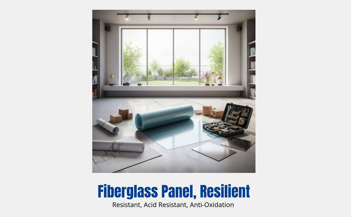 FRP Transparent Sunlight Panel, Rain Resistant, Insulation, Outdoor Roofing Sheet