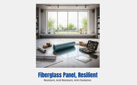 FRP Transparent Sunlight Panel, Rain Resistant, Insulation, Outdoor Roofing Sheet