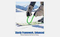 Children's Double Ski Board Tip Connector, Adjustable Leash, Outdoor Beginner Skiing, Random Color
