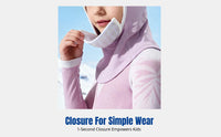 Kids Magnetic Face Cover Balaclava, Thermal Fleece, Breathable Antibacterial, Ski Outdoor Sports