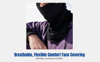 Ski Face Cover, Women's Merino Wool Thermal Neck Warmer, Winter Windproof, Outdoor Cold Protection, Hiking, Mountaineering