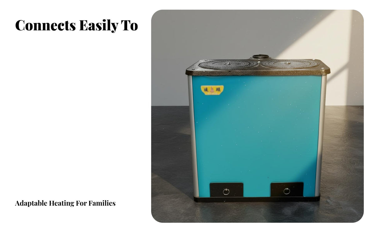 22cm hexagonal Heating Stove, Water Heating heater, Home Radiator Connection, space-saving Design